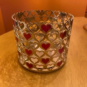 Bath and Body Works Heart 3 Wick Candle Holder